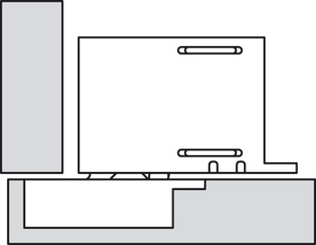 Concealed Hinge 105° Full Overlay Mounting Tiomos H For cabinet thickness min. 18 mm Tiomos Night - Anthracite - view 4