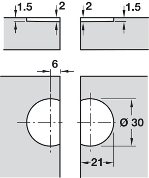 270D Flap Hinge Brass MB - view 4