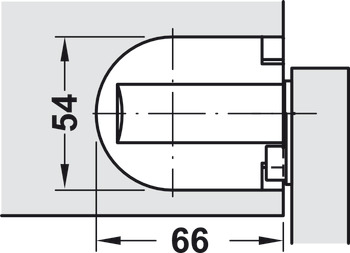 Chest Lid Hinge for Medium Sized Lids Opening angle 105° White - view 3