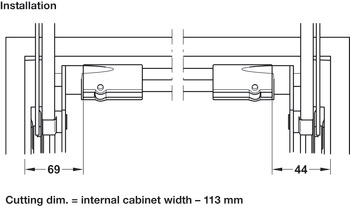 Free Up E/Free Swing E Cross Bar 600mm - view 2