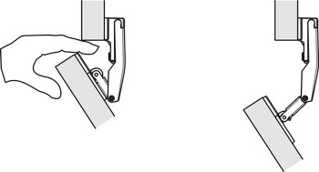 Connecting Hinge for Free Fold Installation with chipboard screws - view 3