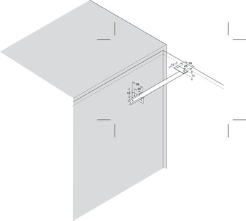 Lid Stay with Automatic Lock for Wooden Flaps Arretop Without braking effect Length 200 mm - view 3