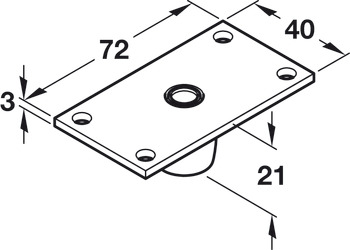 Top Roller Guide for use with Larder Units For use with larder runners - view 2