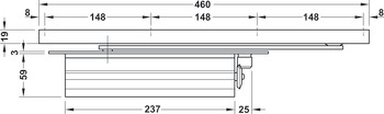Startec DCL33 Conc OH Dr Closer 2-4 Silver - view 2