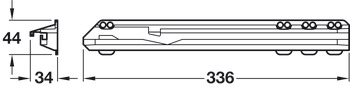 Bskt Runners 336x44mm 16mm Board Plastic Wht - view 4