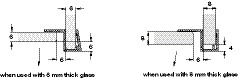 Door Jamb Profile 6-8mm 2010mm Trans PVC - view 2
