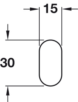 WithRobe Rail 0.5x30x15x1800mm Steel PCP - view 2