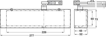 Door Closer Overhead With or Without Backcheck Geze TS 2000NV and TS 2000 NVBC (Designer) TS 2000 NVBC Designer with backcheck satin stainless steel (with stainless steel designer cover) - view 2