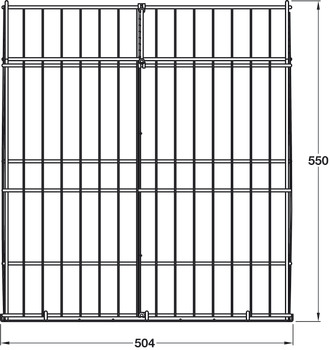 Laundry Basket FS 400mm 12kg Steel Wht 9003 - view 2