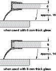 Shower Seal H-Pro Overlap Shwr Dr PVC - view 2