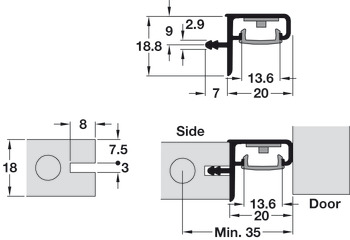Gola System A Profile Hrz Wall LED Slot 4.1m - view 2