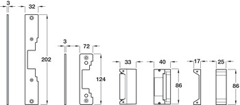 Electric Release Reversible Stainless Steel 12V DC Standard fail closed - view 2
