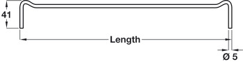 File Bar D5x323mm Steel Bright Zinc Plated - view 2
