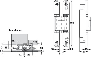 Tectus TE240 3D 180D Energy Hinge MN f2 - view 3