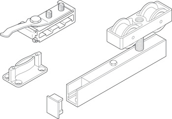 Fitting Set for Sliding Interior Doors Hawa-Junior 160/B Top hung system for low headroom doors For 1 door - view 3