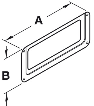 Label Frame Steel Sat Nickel Plt 100x58x2mm - view 3