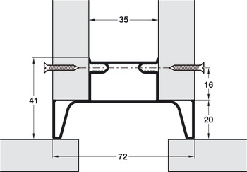 Gola System E Profile Vrt Mid 2.4m Aluminium Gph - view 3