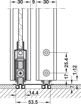 Aluflex 80 Cover Plug Vrt Frm Profile SAA - view 5