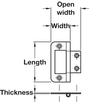 104 Hurlinge Flush 63x43mm M.Steel BZ - view 2