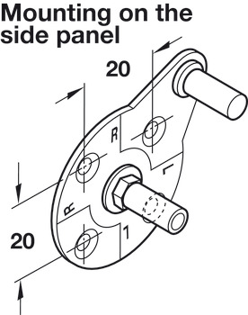 Lid Stay 190mm Steel NP/Plastic Black - view 2