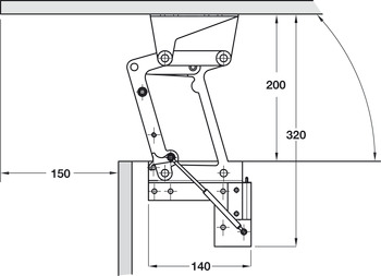 Tavoflex Swing Up Table Top Fit Aluminium Wht - view 5