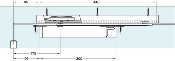 Door Closer Concealed Overhead Electromechanical Body Size 2-4 Single action E-guide Silver - view 5
