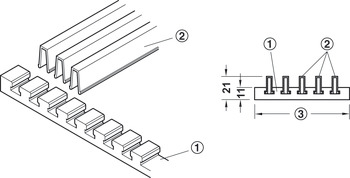 Corner Connector for Z Frame Profile Silver coloured E6/V1 - view 3