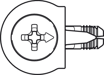 OneFix 1prt Connector D8/15mm Plastic White - view 4