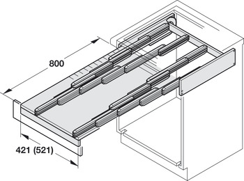 Rapid PO Table 600mm 100kg SSE - view 5