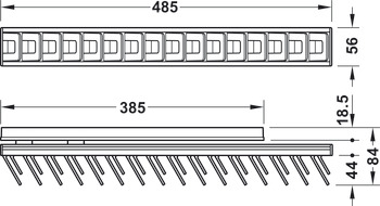 Multi-Functional Pull Out Häfele Dresscode Traffic white RAL 9016 - view 5