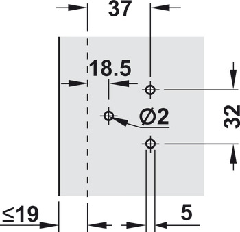 Clothes Protecting Guard for Aximat 300 Exposed Axle Hinges White plastic - view 5