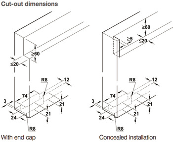 Complete Set for 1 Sliding Interior Door Slido D-Line43 80M Top hung system Rail length 1800 mm - view 3