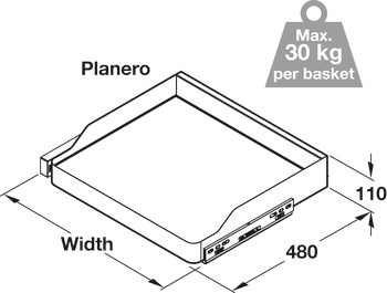 please look For cabinet width 500 mm - view 3