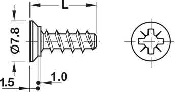 Varianta Screw Ful Countersunk PZ2 D3.0x10.5mm SNP - view 4