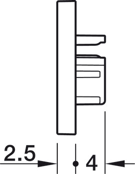 Loox5 2103 Profile Endcaps SM Plastic Black - view 2