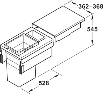 Hailo Euro-Cargo 400 Bin 38+7L Lt - view 4