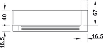 Insert for Waste Trap Cut-Out Matrix Extra SI 0720 Anthracite - view 3