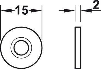Magnetic Catch Pull 4.5 kg Mortice Type For press fitting Brown - view 2