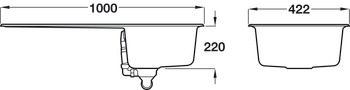 Rectangle Amethyst Ign AME1051DG 1.0B Sink Grey - view 2
