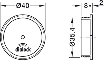 External Antenna DFANT 200 Dialock Lead length 1 m - view 2