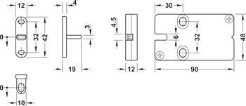 Furniture Lock Case EFL 3 Dialock With separate feedback contact - view 2
