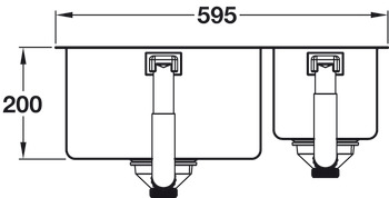 Sink GROHE K700 1.5 bowl Half bowl position: Left - view 5