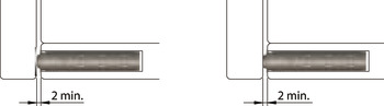 Push Door Catch Concealed or Surface Mounted Long Version with Buffer K Push Tech Anthracite - view 5