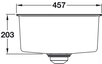 Sink Single Bowl GROHE K700 Stainless steel model 31 588 SD0 - view 5