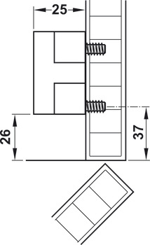 MXP Spacer Block Plastic Wht - view 3