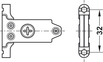 MX Slim A Fnt Bracket 89/128/175mm Mtl/Plastic - view 2