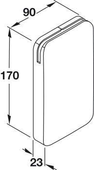 Cover Cap to suit Grass Kinvaro D-M White - view 2
