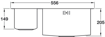 Sink 1.5 Bowl Abode Matrix Left - view 3