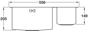 Sink 1.5 Bowl Abode Matrix Right - view 3