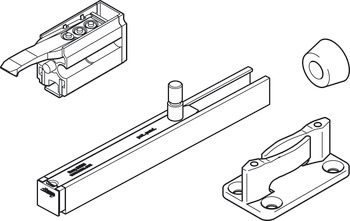 Fitting Set for Sliding Interior Doors Hawa-Junior 80/B (Modified) Top hung system for low headroom door For 1 door standard version - view 3